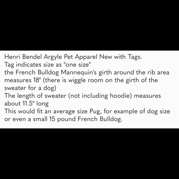 Henri Bendel dog outfit - Picture 7 of 7